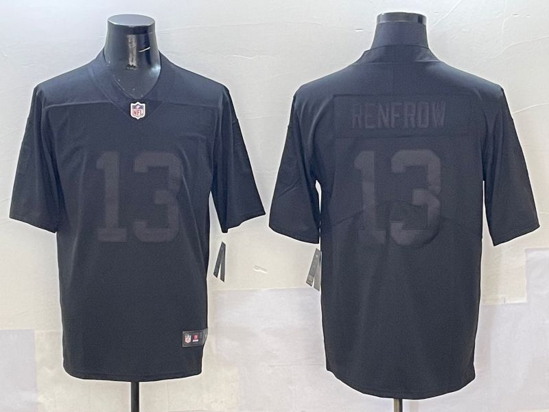 Men 2025 Oakland Raiders #13 Renfrow Black Nike Limited NFL Jersey style 1